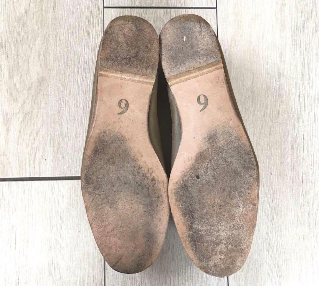 名作！Honor gathering レザーダンスシューズ 6 カーキ