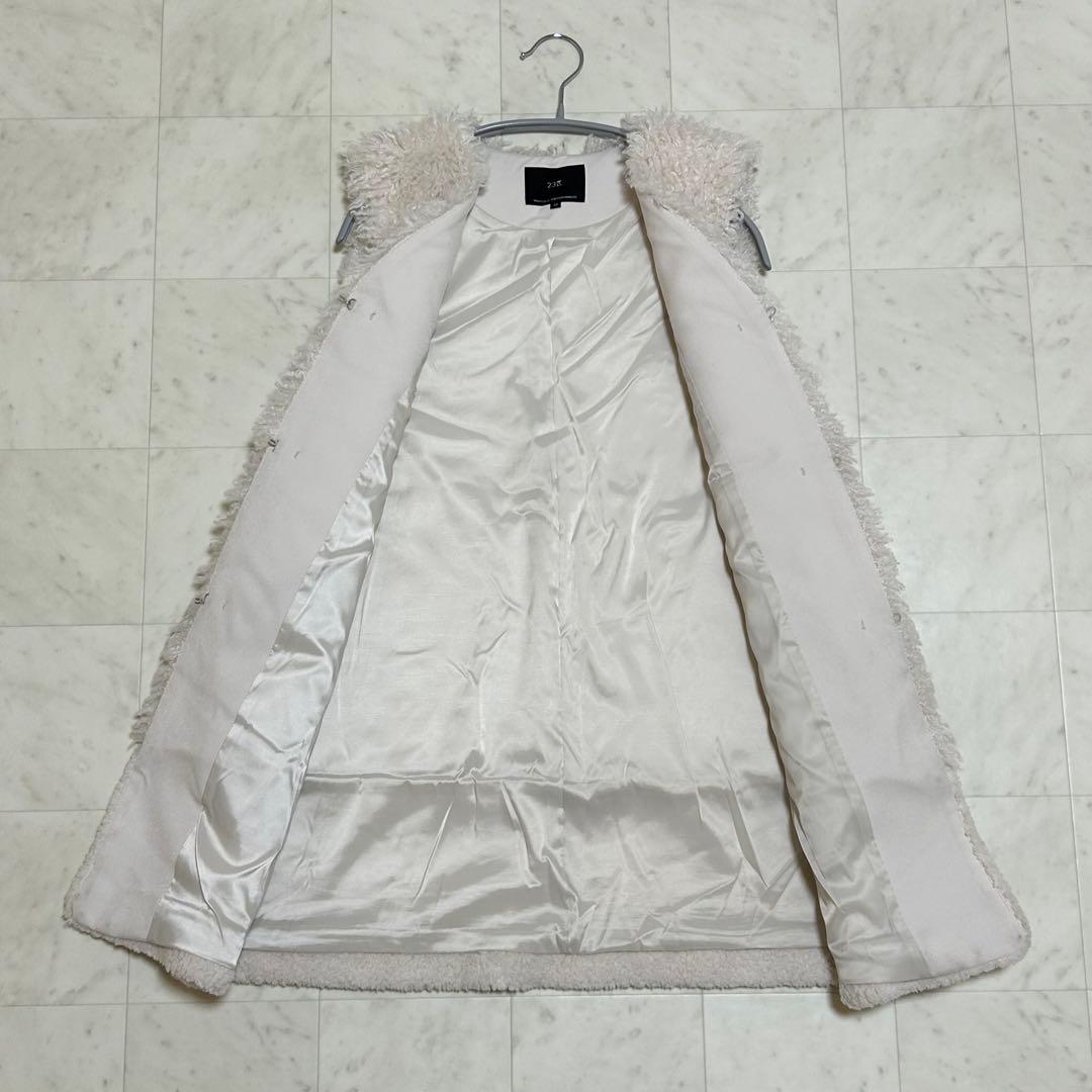 23区 ECOPEL カーリーファーコンビ ジレ ロング 2023AW 32