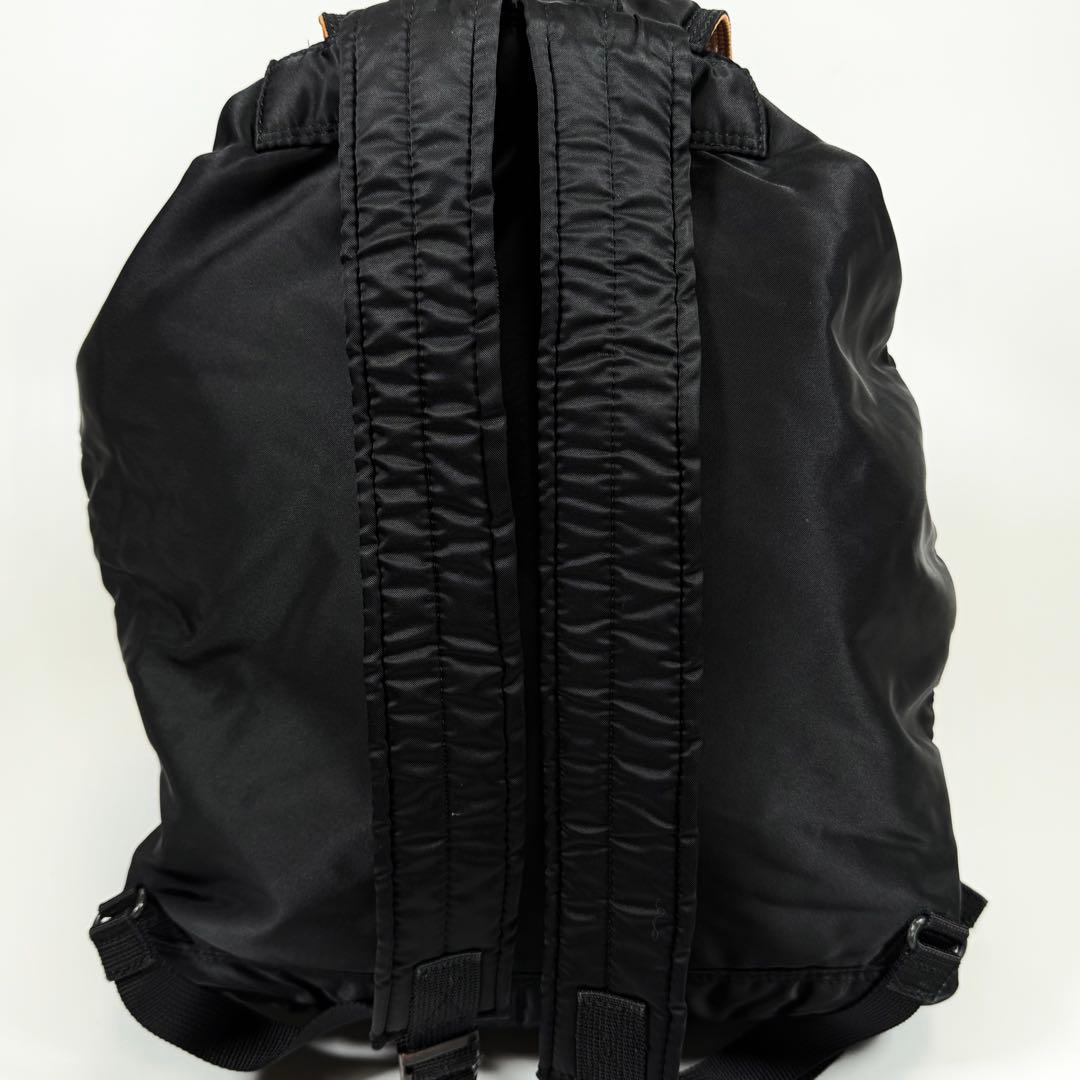 【美品】ポーター　リュック　バックパック　タンカー　ナイロン　巾着　ブラック