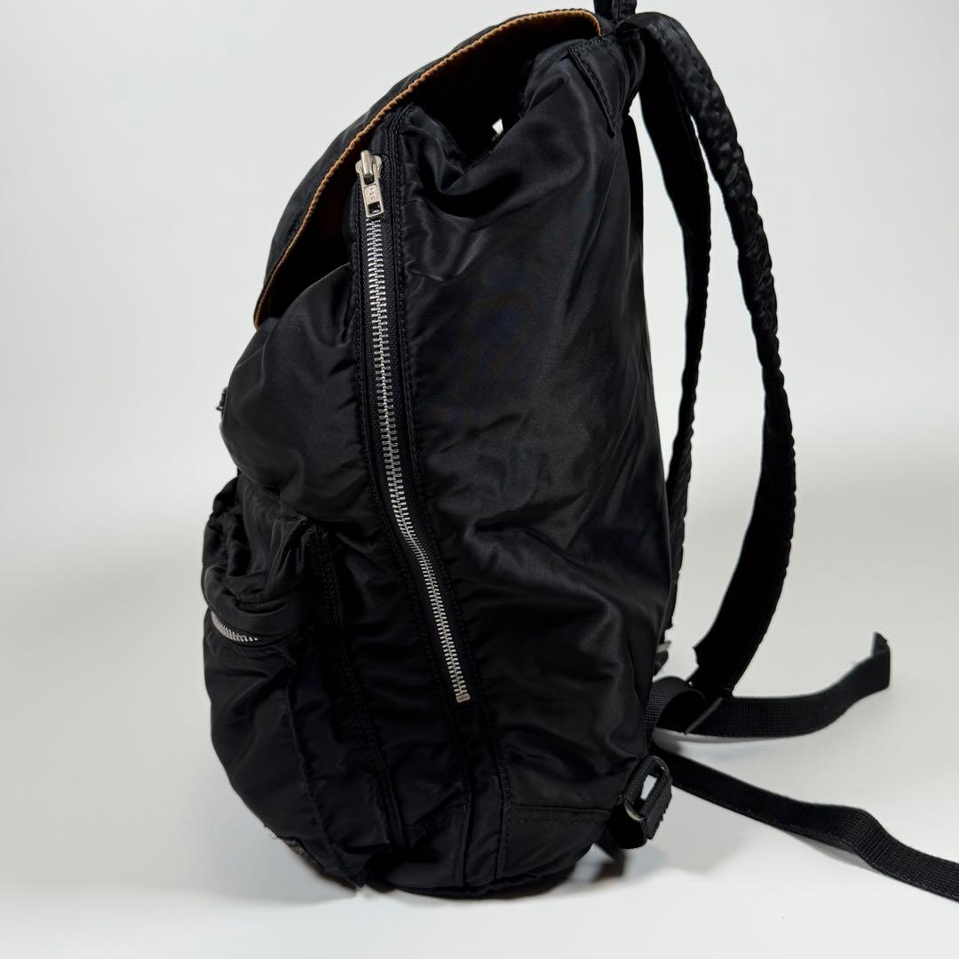 【美品】ポーター　リュック　バックパック　タンカー　ナイロン　巾着　ブラック