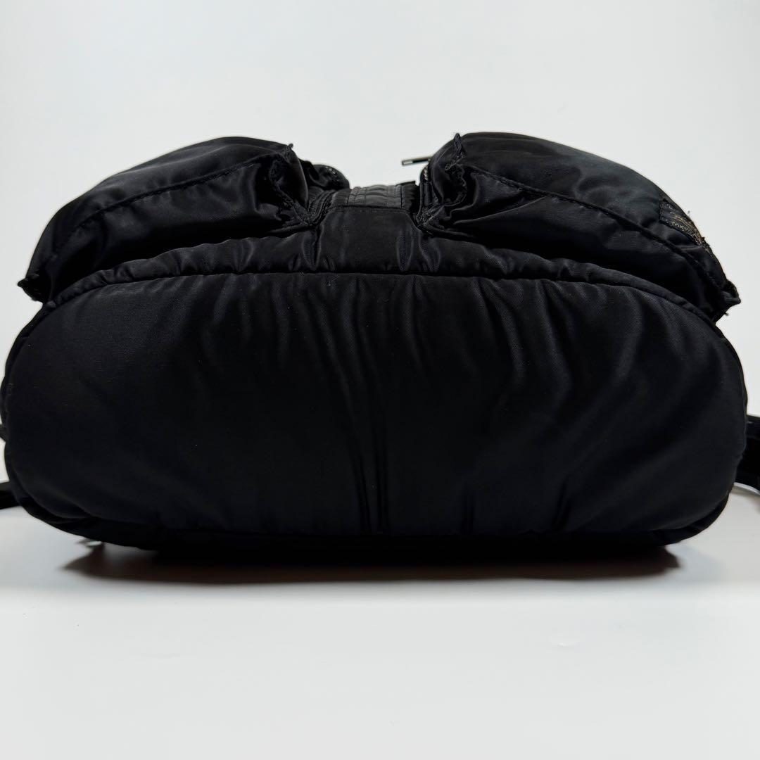 【美品】ポーター　リュック　バックパック　タンカー　ナイロン　巾着　ブラック