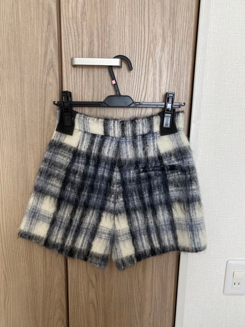 シェリエ sheller モヘアチェック キュロット