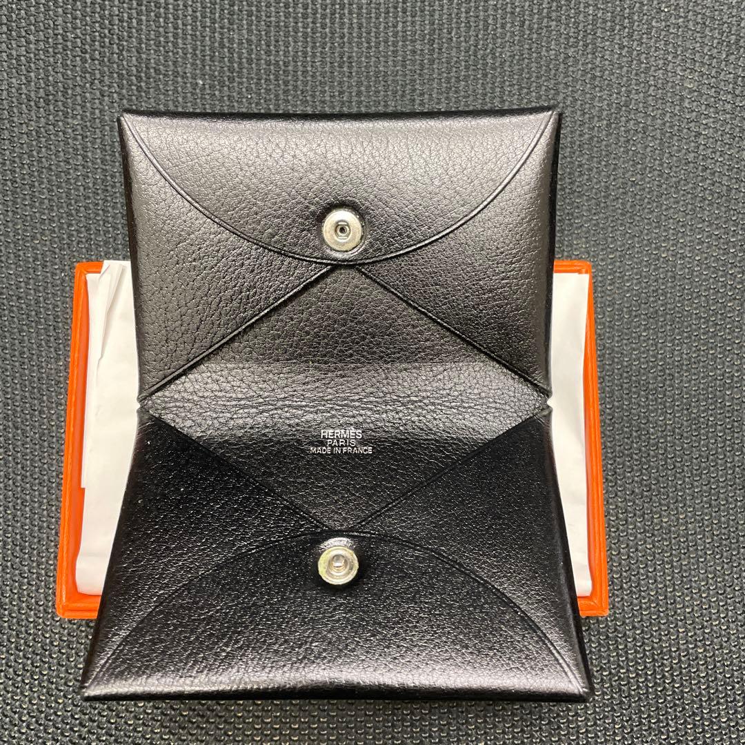 HERMES ブラックレザー 名刺入れ
