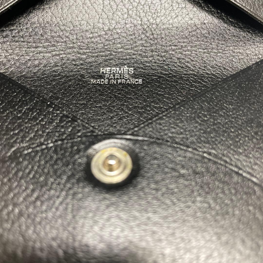 HERMES ブラックレザー 名刺入れ
