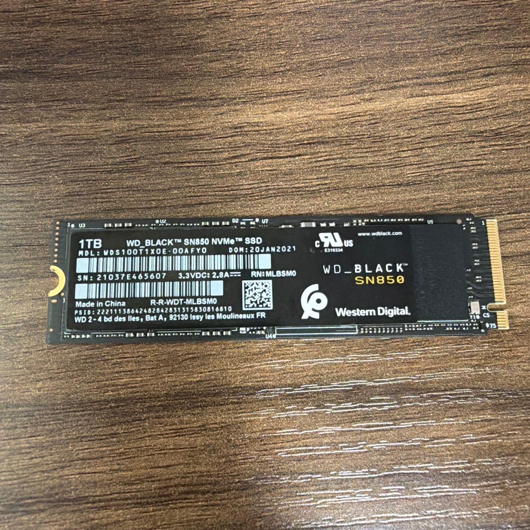 内蔵型SSD WD_BLACK SN850 1TB NVMe SSD