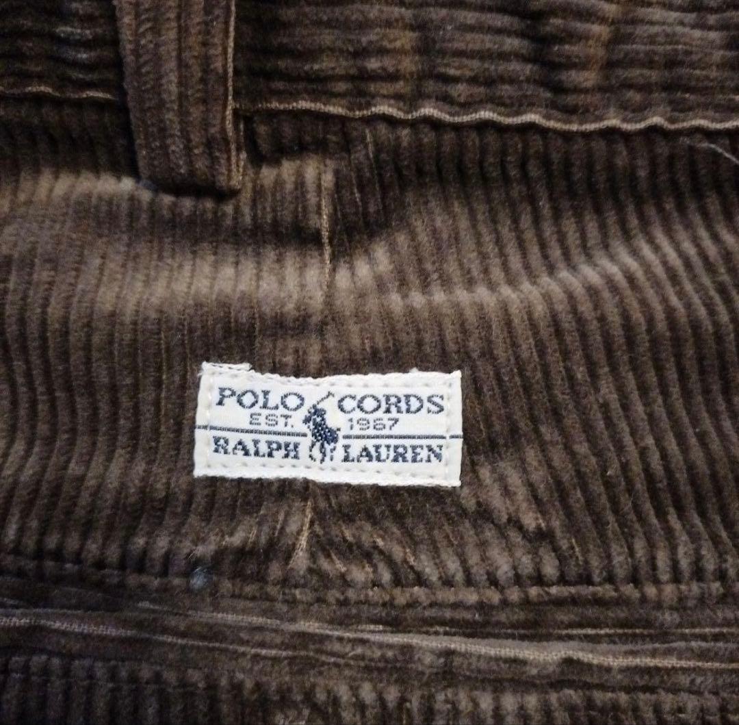90s USA製 ラルフローレン コーデュロイANDREW PANT 36×32