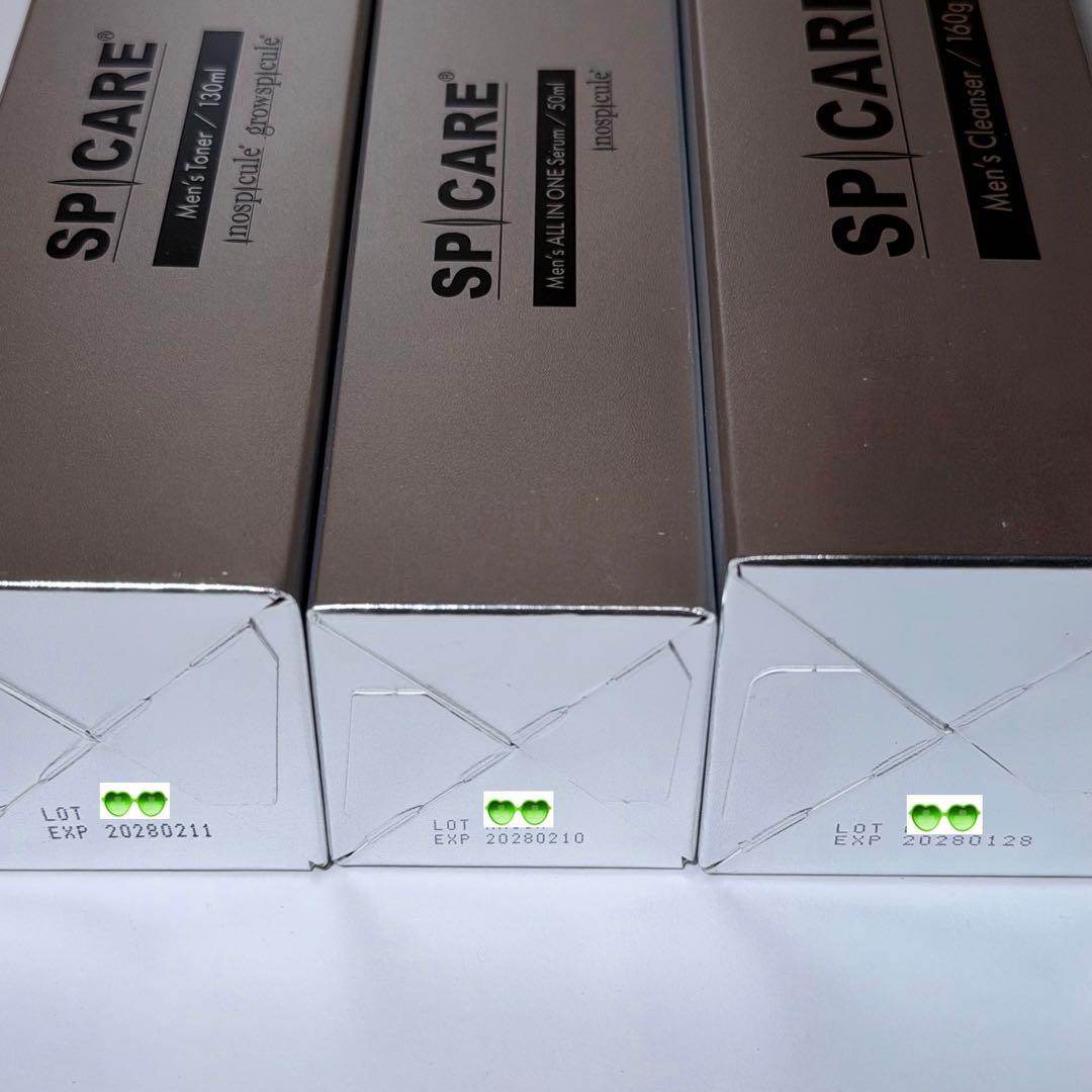 スピケア メンズスキンケア 3点セット クレンザー トナー セラム ロット番号付
