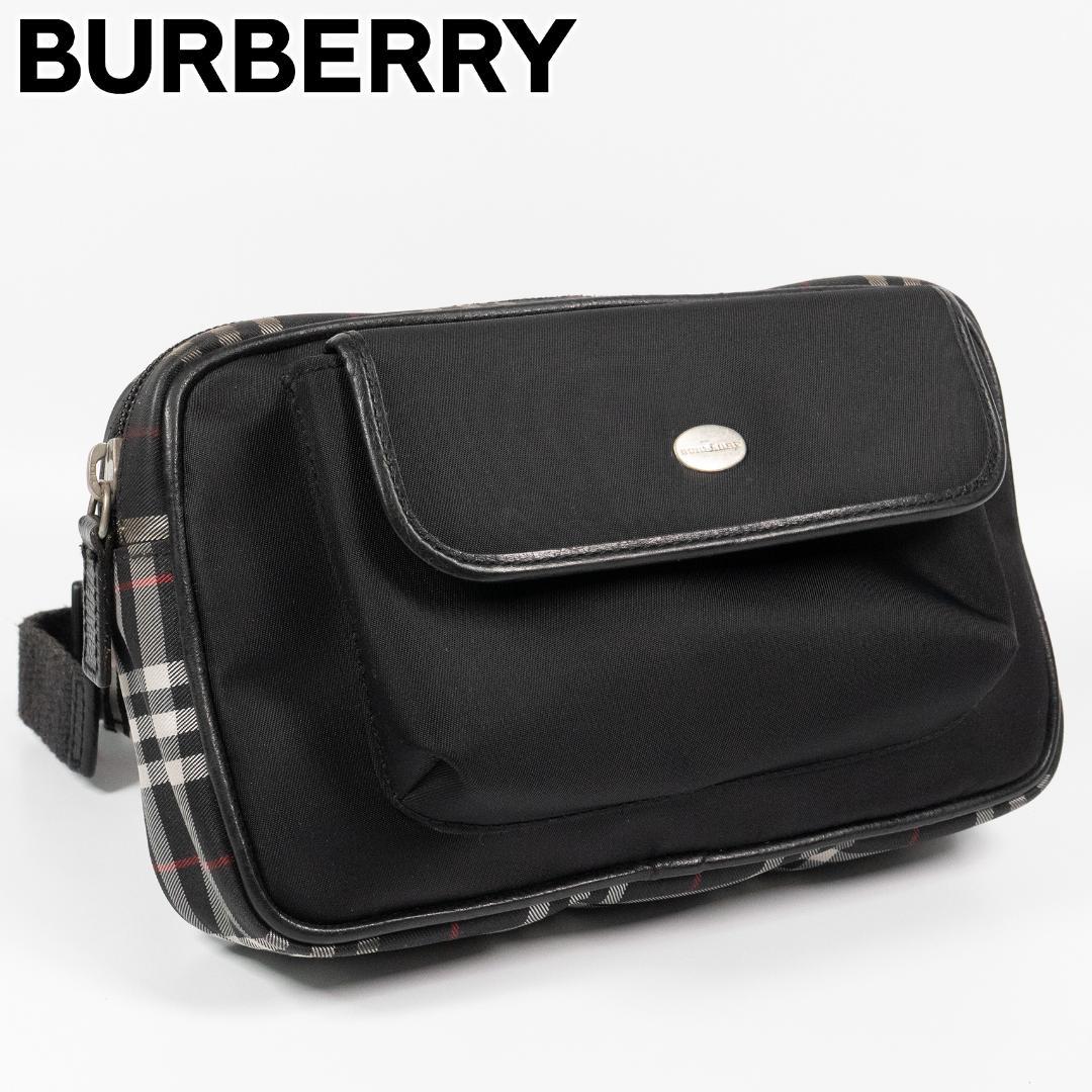 希少上品✨バーバリー ウエストバッグ ノバチェック キャンバス