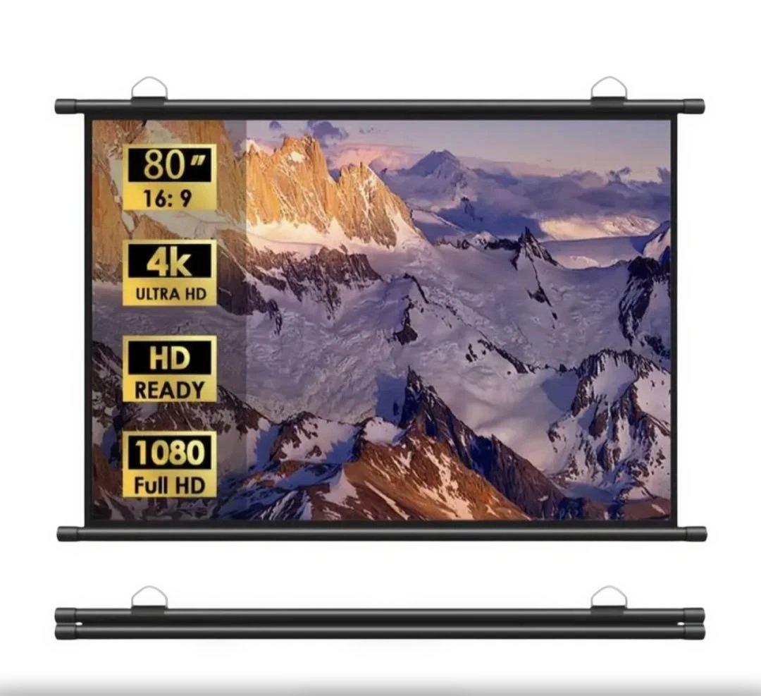 80インチ　プロジェクター用スクリーン￼ 4k対応￼