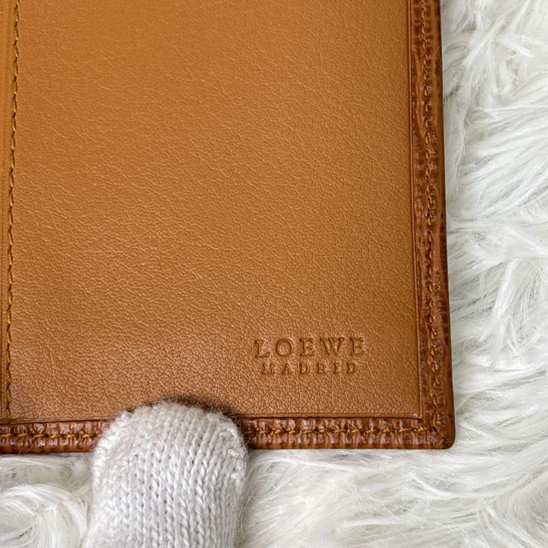 新品未使用　LOEWE ブラウン レザー 名刺入れ　メンズ　レディース