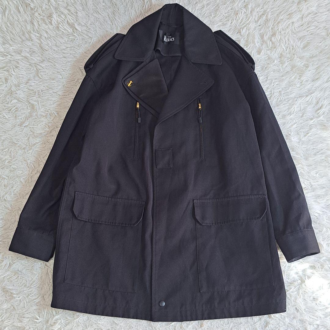 美品✨ザ リラクス ミリタリージャケット モッズコート ウールシルク 黒 38