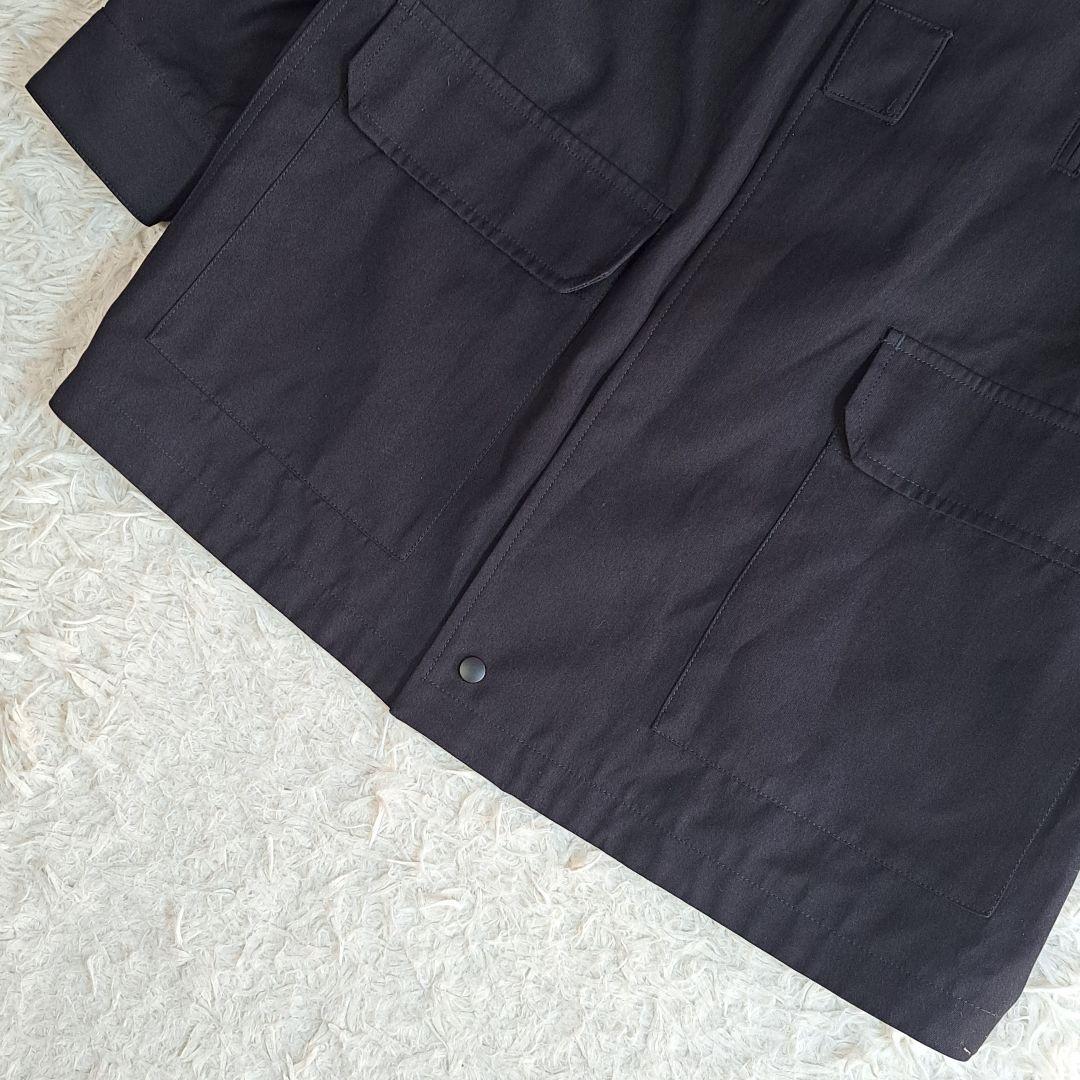 美品✨ザ リラクス ミリタリージャケット モッズコート ウールシルク 黒 38