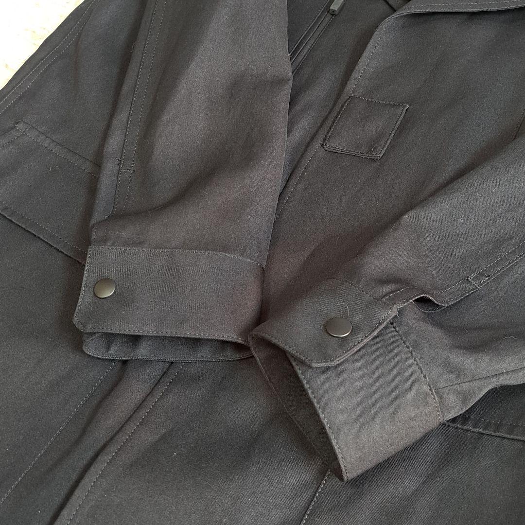 美品✨ザ リラクス ミリタリージャケット モッズコート ウールシルク 黒 38