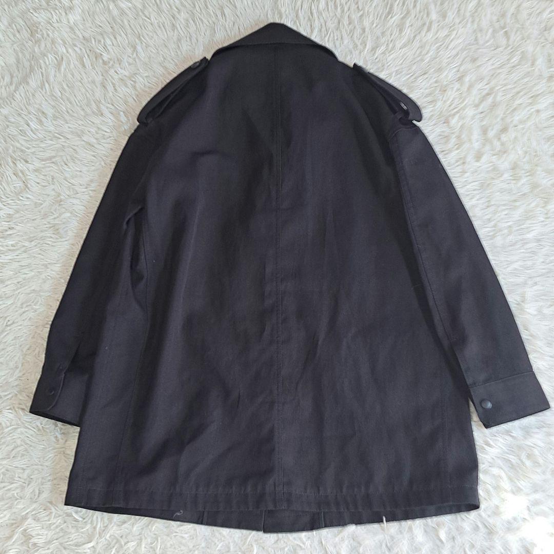 美品✨ザ リラクス ミリタリージャケット モッズコート ウールシルク 黒 38