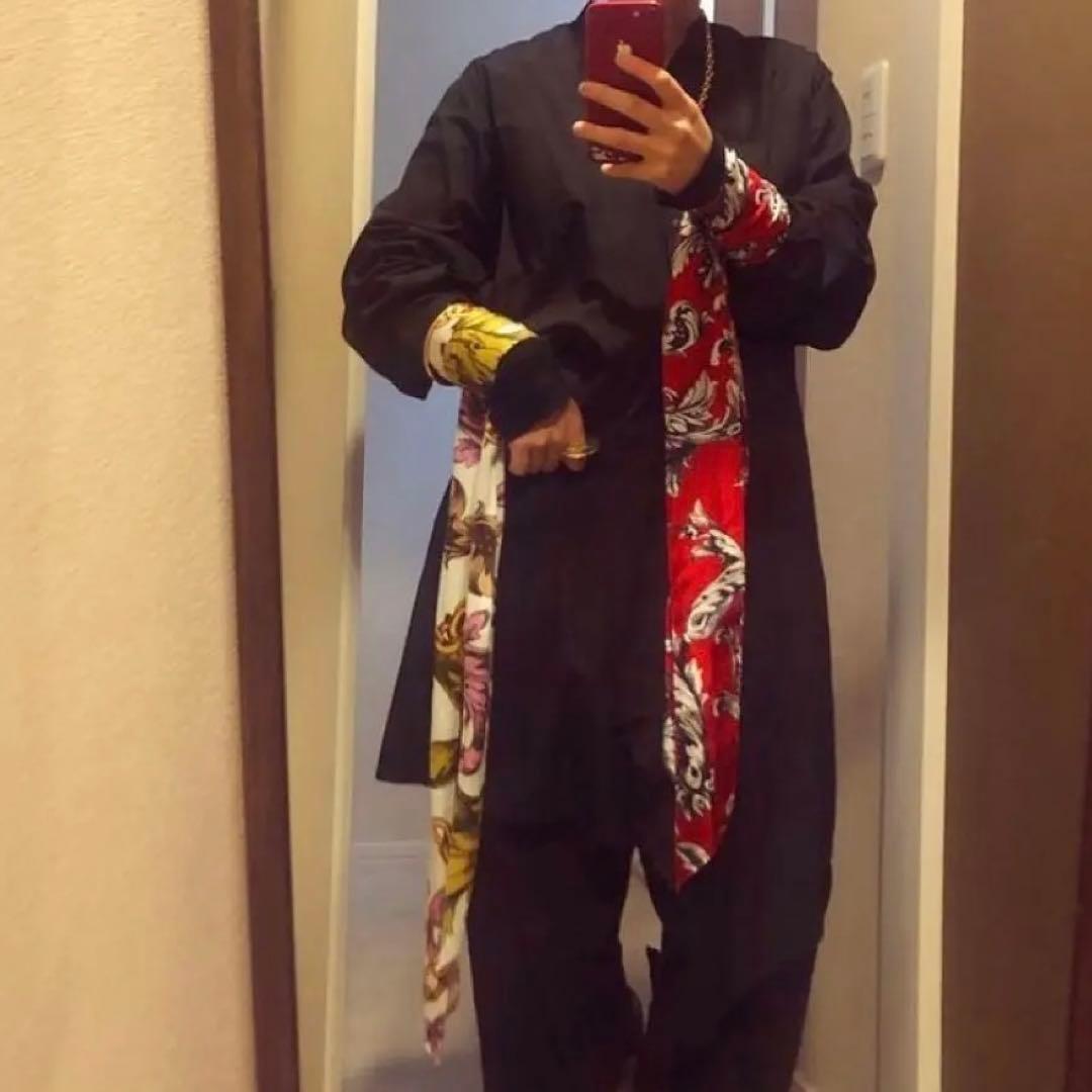 最終価格　極美品　J.W.ANDERSON シャツワンピース　黒　シルク　リボン