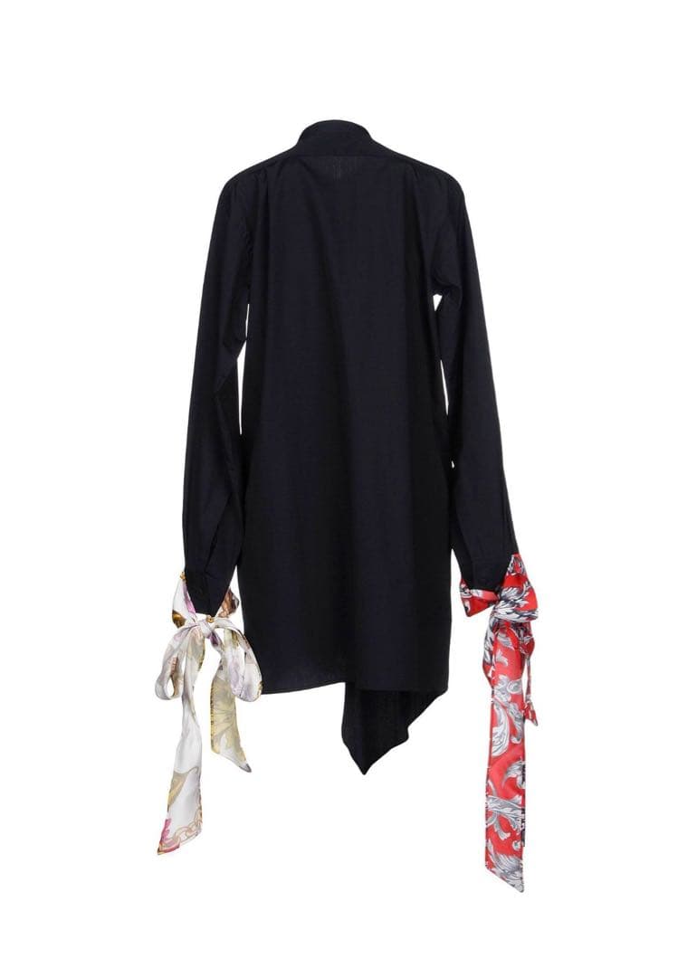 最終価格　極美品　J.W.ANDERSON シャツワンピース　黒　シルク　リボン