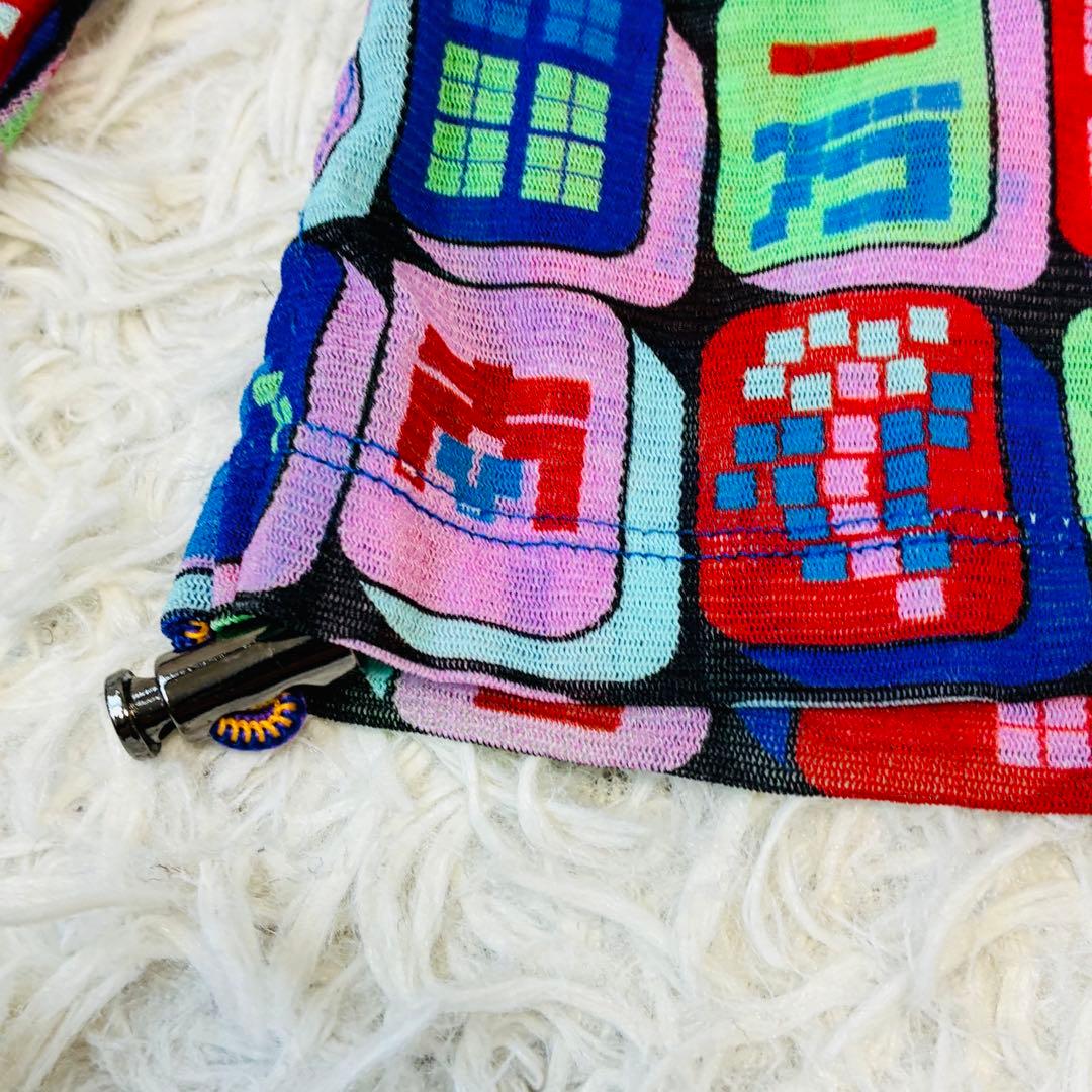 VIVIENNE TAM ヴィヴィアンタム　パワーネット　麻雀　柄　長袖.