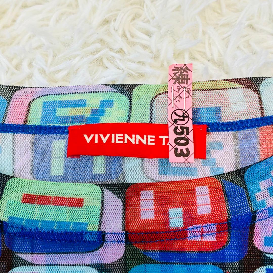 VIVIENNE TAM ヴィヴィアンタム　パワーネット　麻雀　柄　長袖.