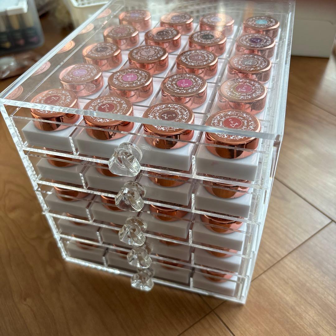 多色ジェルネイル100個セット スライドケース付き