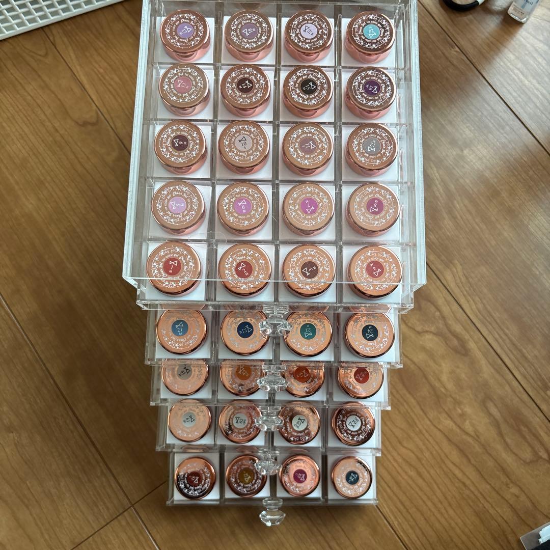 多色ジェルネイル100個セット スライドケース付き