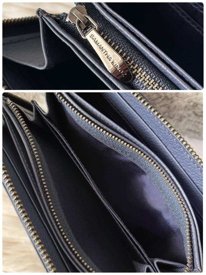 【新品未使用】キングズバイサマンサタバサ　ミッキーマウス型押し　ラウンド長財布