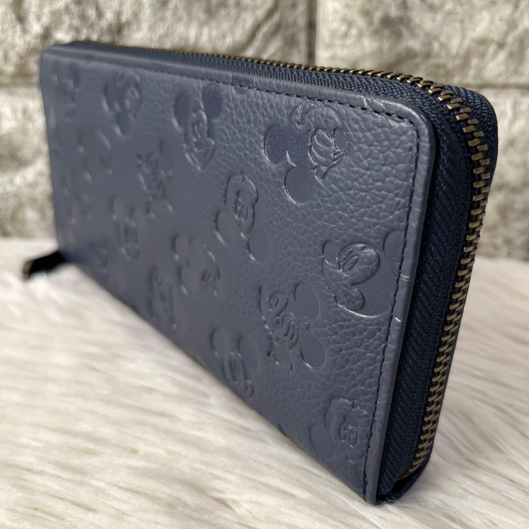 【新品未使用】キングズバイサマンサタバサ　ミッキーマウス型押し　ラウンド長財布