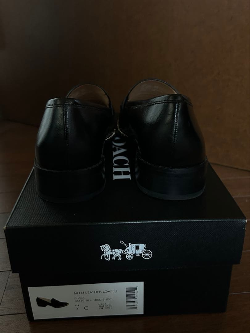 ☆*☆様 新品未使用 COACH ブラックレザー ローファー