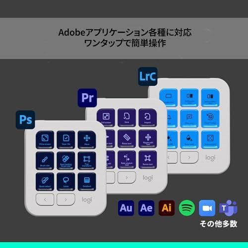 ロジクール MX クリエイティブ コンソール KXCCPG 左手デバイス キーm