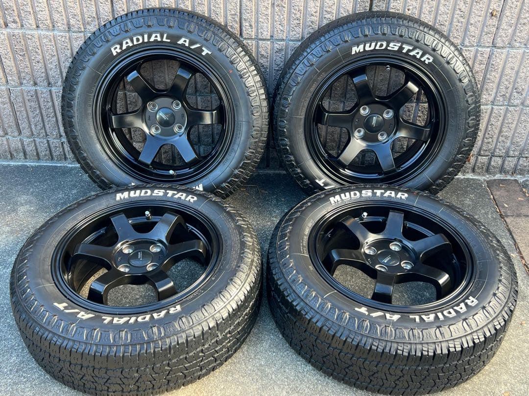 あ*)様 マッドスター ラジアル A/T 195/65R15 タイヤ4本　ホイー