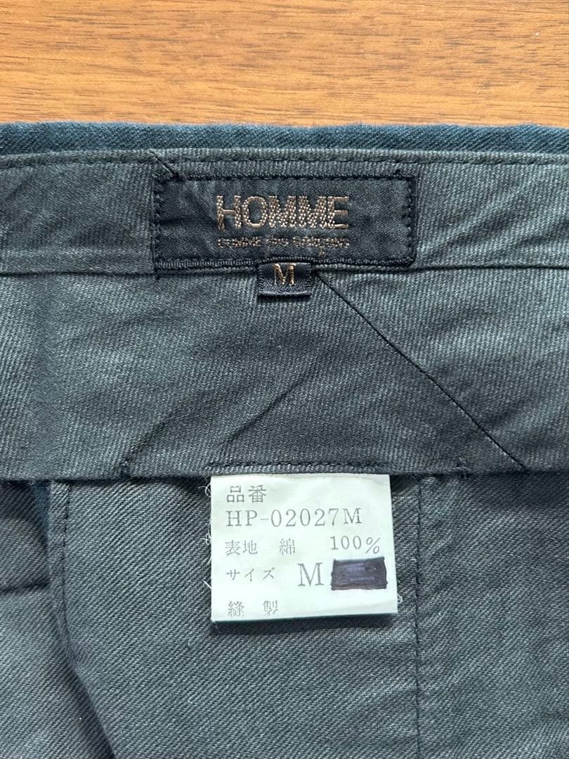 COMME des GARCONS HOMME ツータックパンツ ブラック