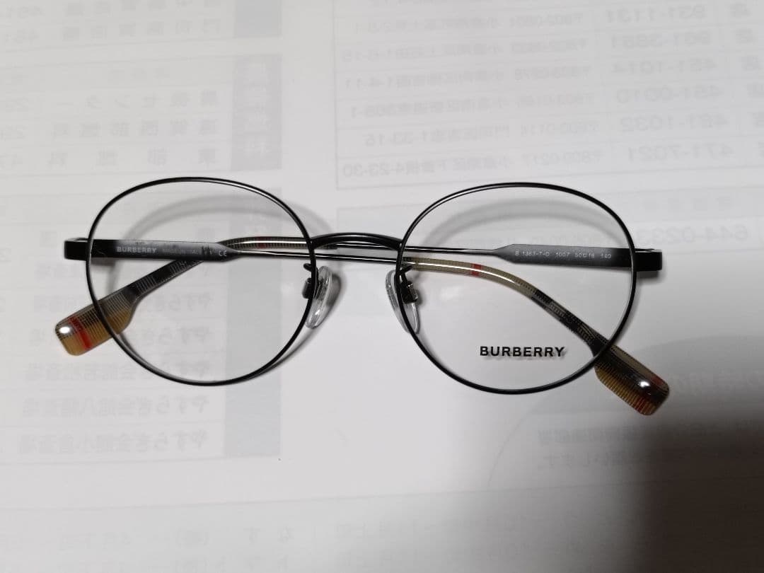 Y・m・　メガネ　バーバリー　 B1363TD　チタン　ボストンタイプ