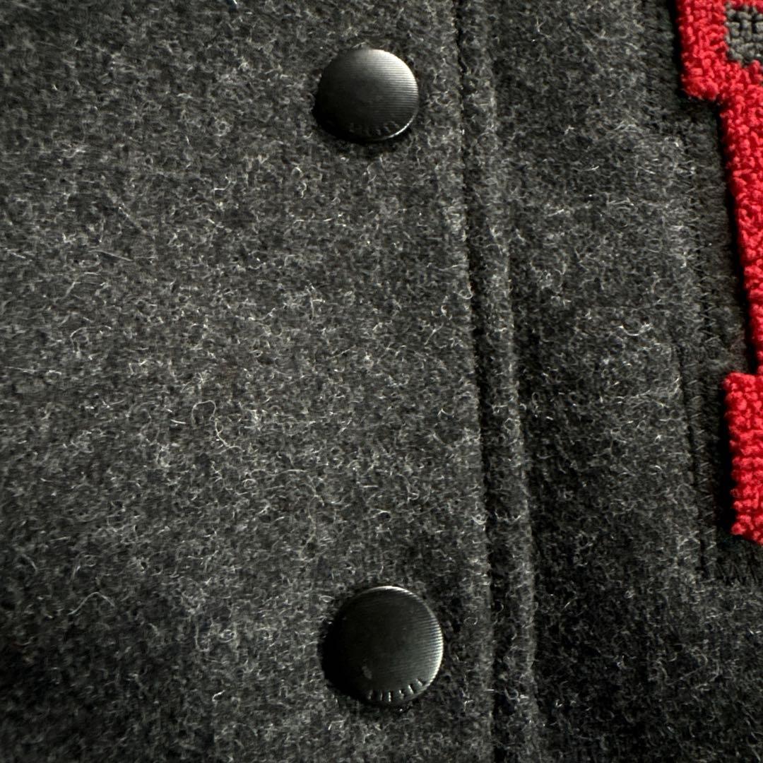 【美品】DIESEL ディーゼル スタジャン ロゴ刺繍 レザー 異素材