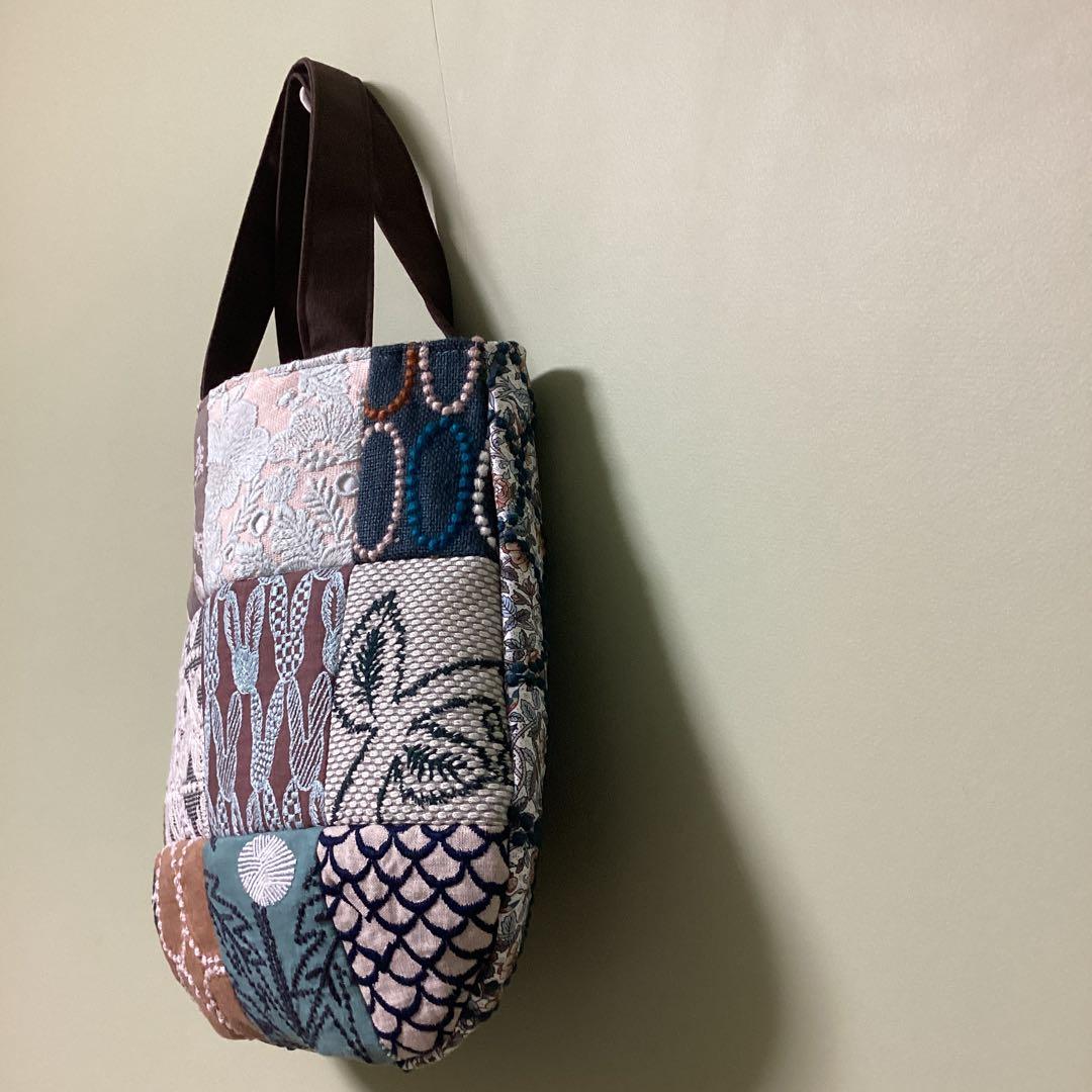 片面ミナペルホネン伊勢丹限定ストロベリーツリートートバッグハンドメイド