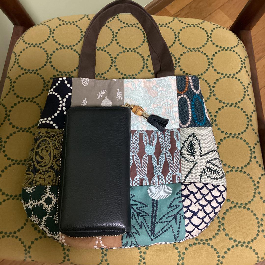 片面ミナペルホネン伊勢丹限定ストロベリーツリートートバッグハンドメイド