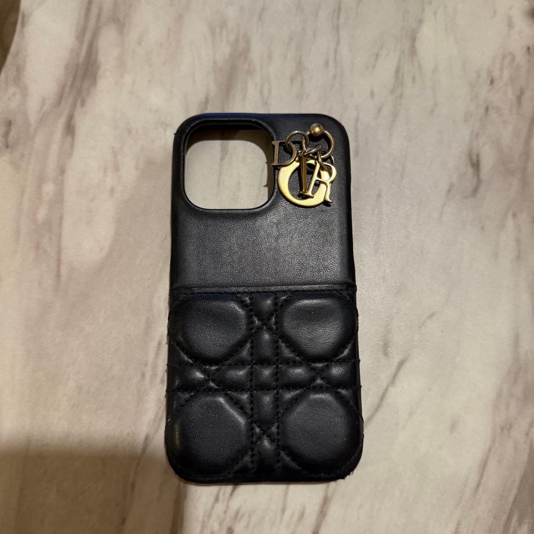 iPhone 13pro Dior ブラックレザー