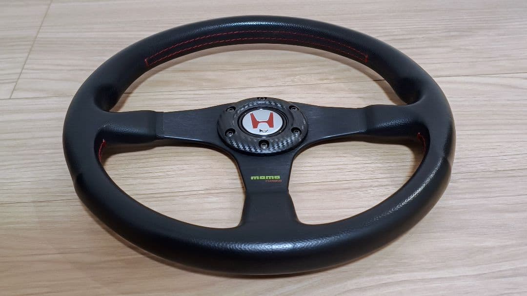 か*き様 MOMO モモ TUNER チューナー ブラック スポーク 350mm