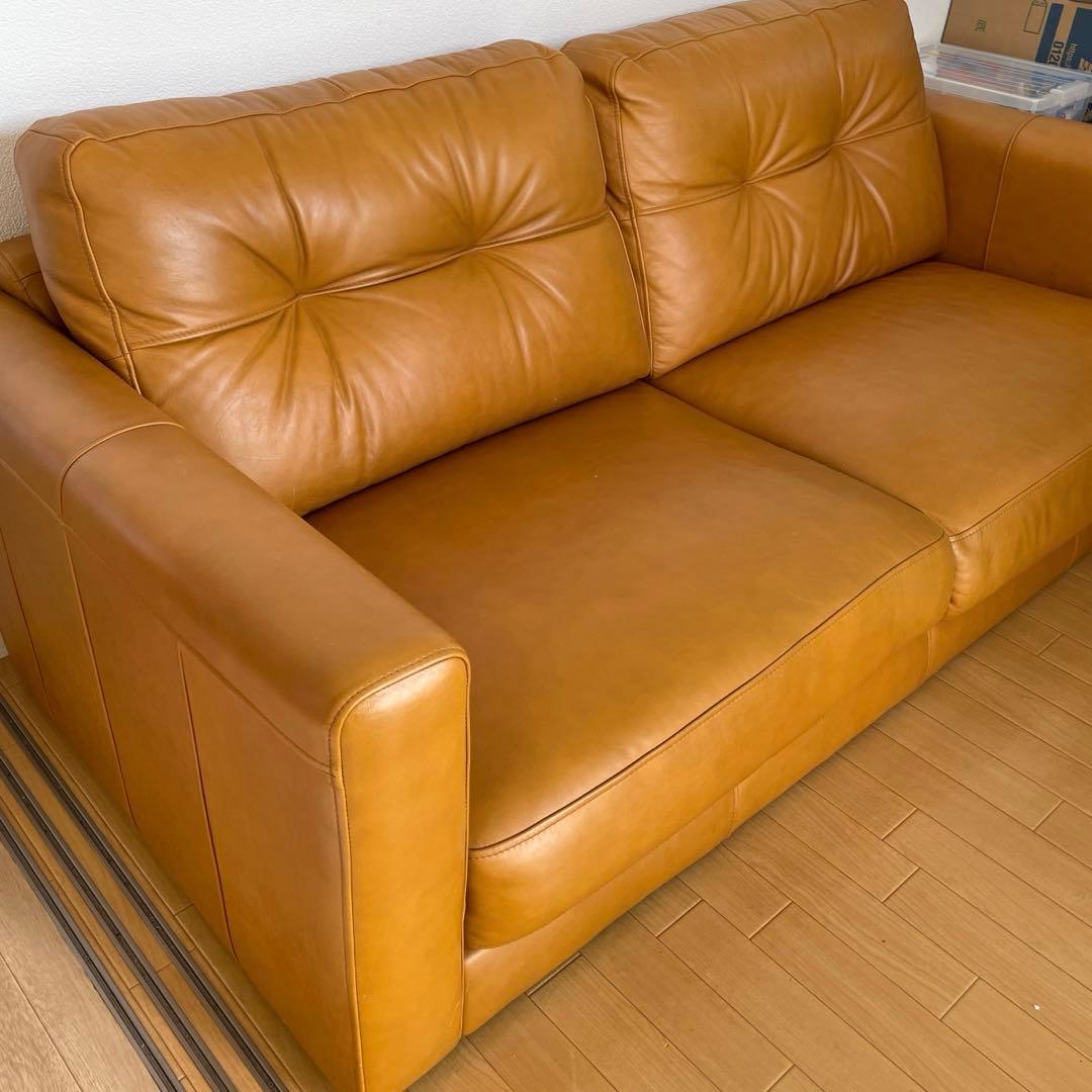 オイルレザーソファ（3人掛け）