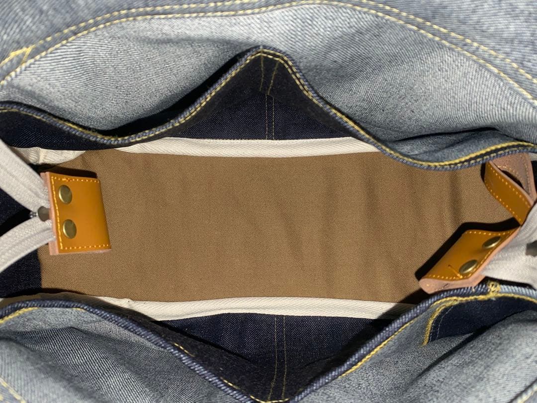 ☆岡山デニム☆メガネ子ネコ☆リュック対応☆4wayあおりバッグ