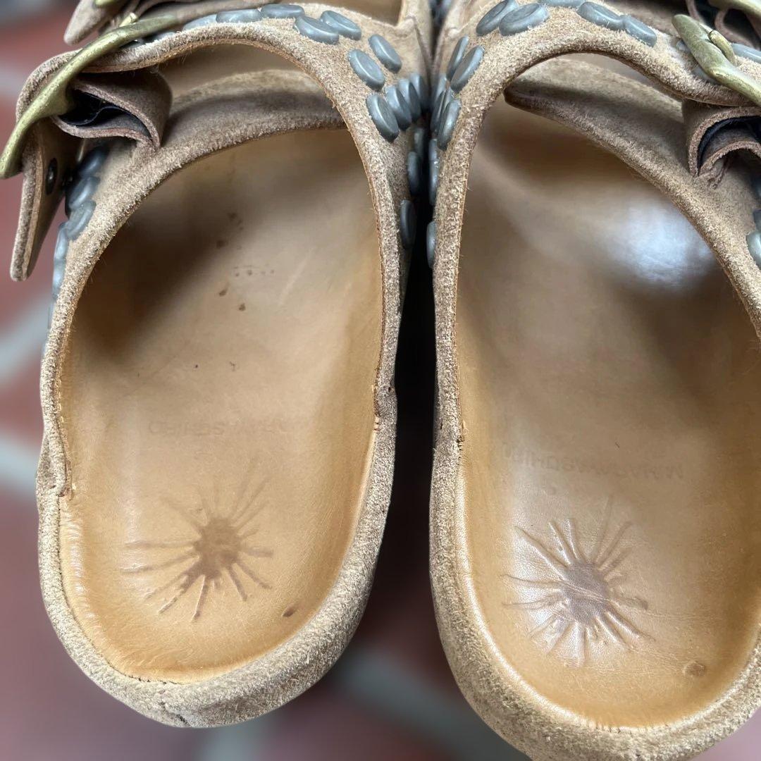 ミハラヤスヒロ　キャメル　￼スウェード　鋲　サンダル　￼ 25センチ　￼試着程度