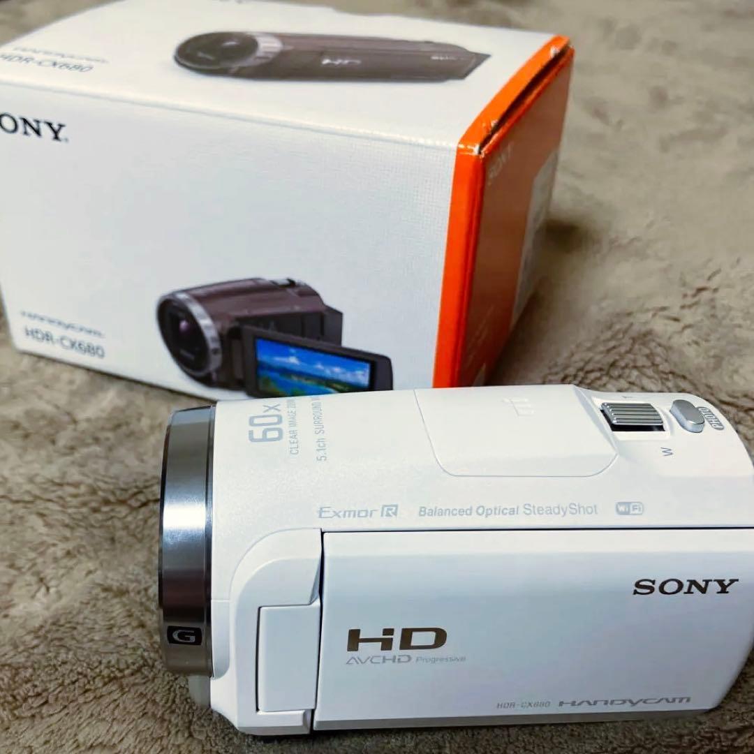 SONY HDR-CX680 HANDYCAM 20年製 ホワイト 美品