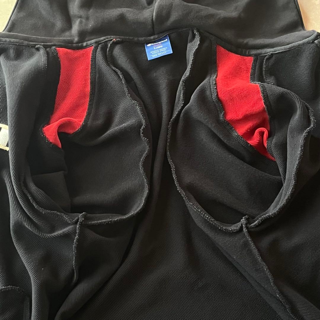 チャンピオン 魔裟斗 スウェット上下セット タイガー 柄 黒×赤×金 ジャージ