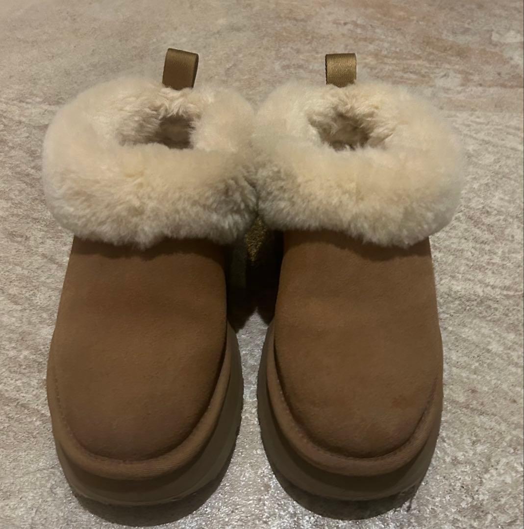 UGG ブラウン ムートンブーツ 厚底23㎝