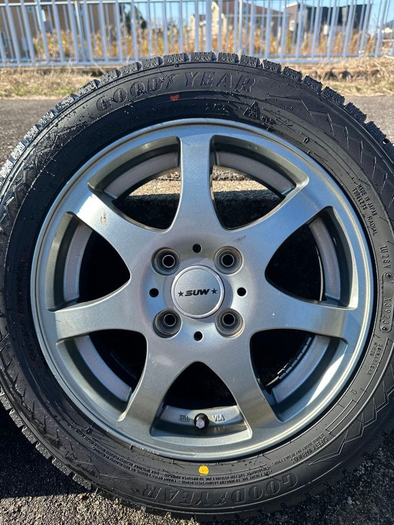 14インチ SUWホイール Goodyearスタッドレスタイヤセット