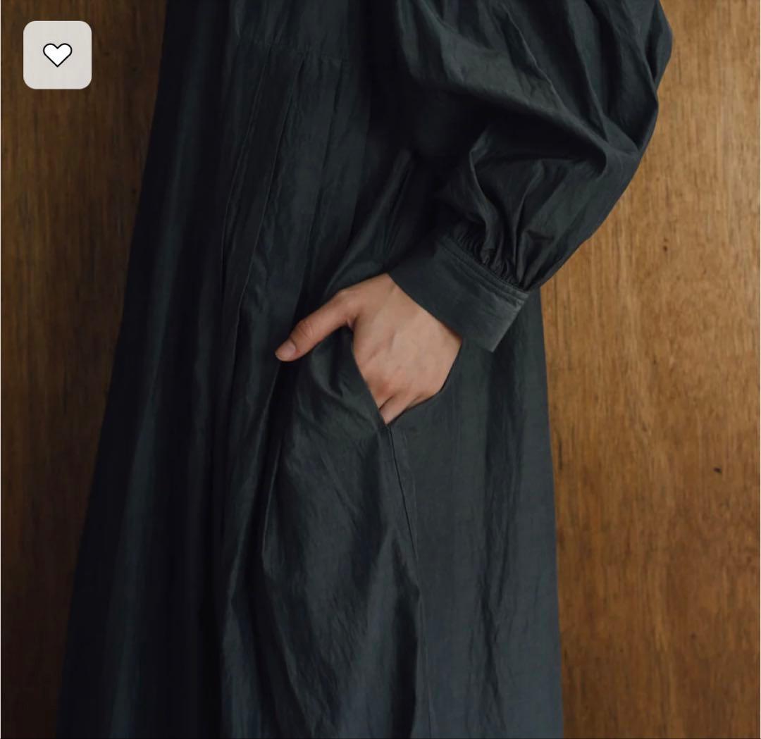 くらすこと kurasukoto キュプラコットン タックワンピース