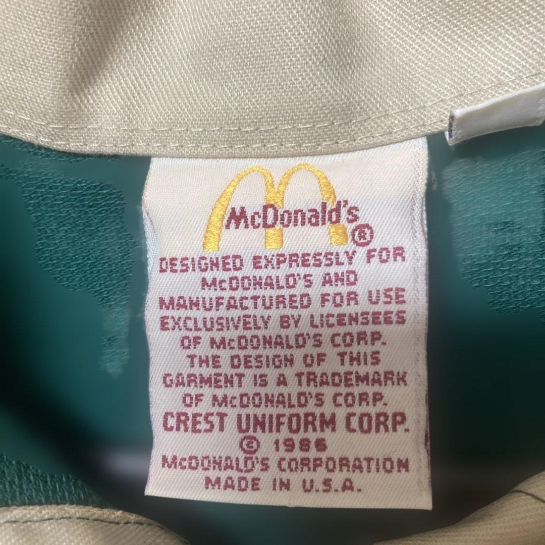 プ*読様 McDonald's ヴィンテージ古着　グリーン ポロシャツ