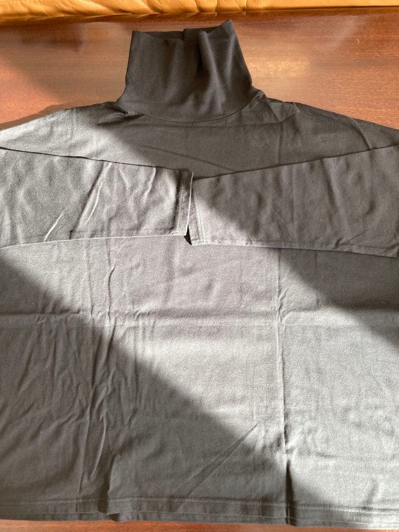 HUIS.遠州織物　SUVIN COTTON 長袖スクエアワイドカットソー