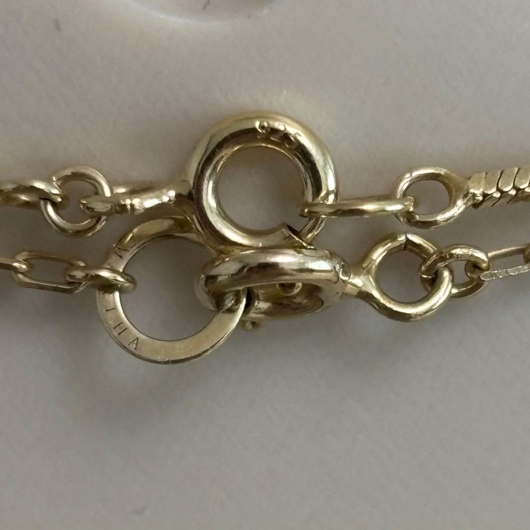 【マリハ】2連ネックレス ゴールド マルチウェイ