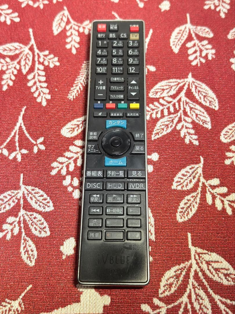 maxell BD iVDR レコーダー BIV-TW1000／純正リモコン