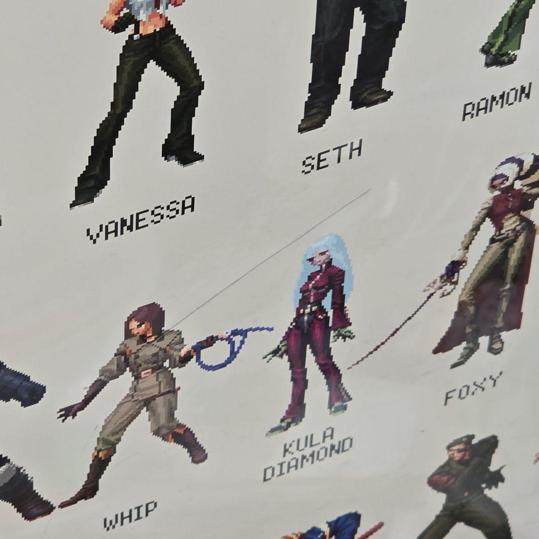 キングオブファイターズ アンリミテッド マッチ ポスター 額付き フレーム付き