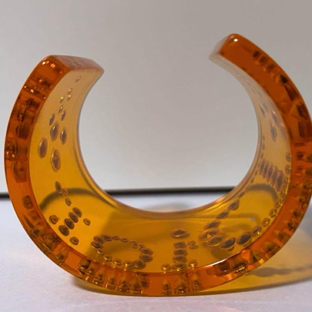 Christian Dior　クリアバングル　オレンジ　ヴィンテージ